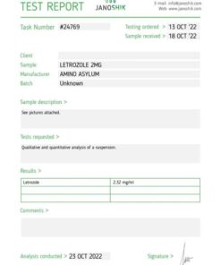 LETROZOLE 30ML X 2MG