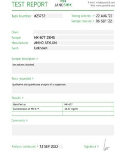 MK-677 25MG X 30ML